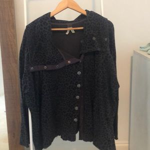 Free people animal print-live in-Cardigan